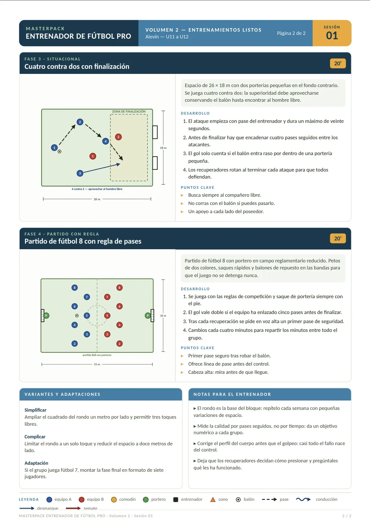 Masterpack Entrenador de Fútbol Pro